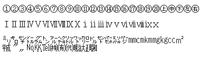 ご使用いただけない文字